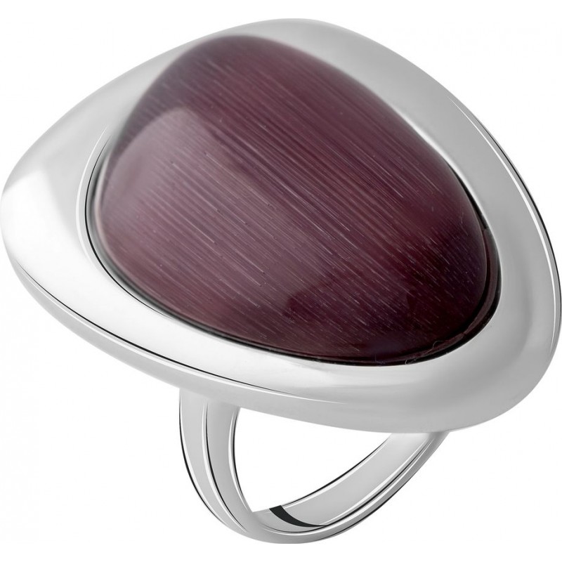 Серебряное кольцо SilverBreeze с кошачим глазом (2054641) 17.5 размер