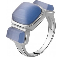 Серебряное кольцо SilverBreeze с кошачим глазом 2054498 17 размер, 17 размер, 17 размер, 17 размер