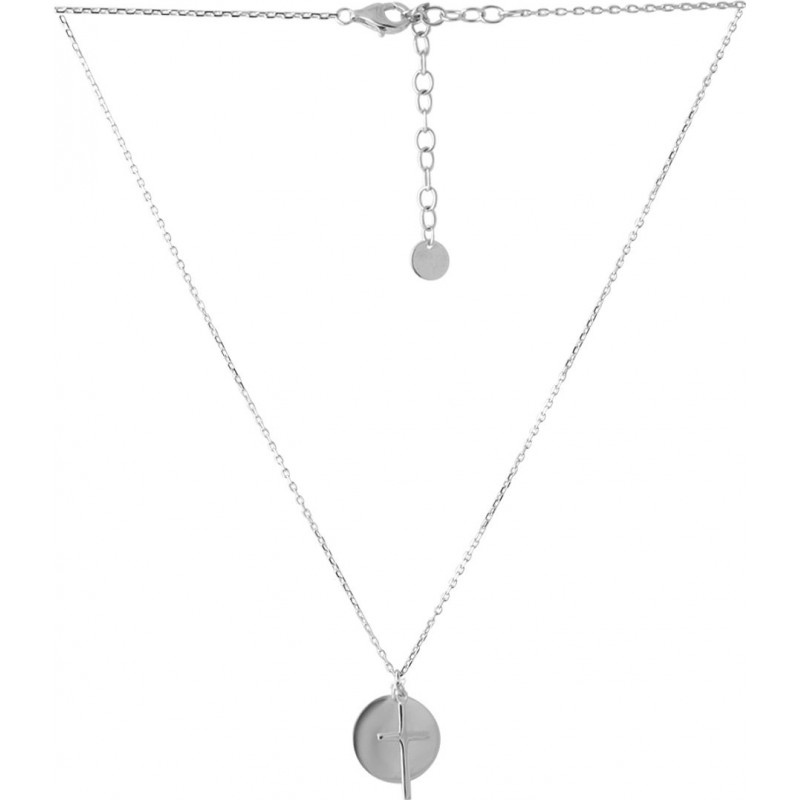 Серебряное колье SilverBreeze без камней (2053071) 500 размер