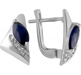 Серебряное кольцо SilverBreeze с натуральным сапфиром 0.63ct 2051886 17 размер, 17 размер, 17 размер, 17 размер