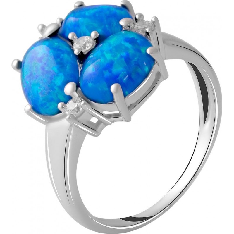 Серебряное кольцо SilverBreeze с опалом 1.573ct (2050766) 18 размер