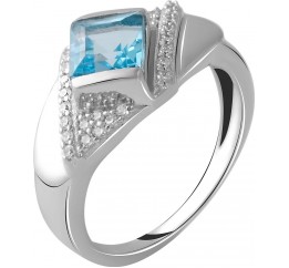 Серебряное кольцо SilverBreeze с натуральным топазом 1.48ct 2049845 17.5 размер, 17.5 размер, 17.5 размер, 17.5 размер
