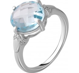Серебряное кольцо SilverBreeze с натуральным топазом 4.5ct 2049760 17.5 размер, 17.5 размер, 17.5 размер, 17.5 размер