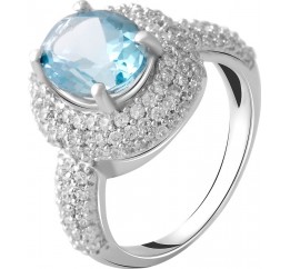 Серебряное кольцо SilverBreeze с натуральным топазом 3.11ct 2049401 17 размер, 17 размер, 17 размер, 17 размер