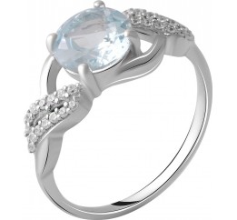 Серебряное кольцо SilverBreeze с натуральным топазом 2.621ct 2049388 17 размер, 17 размер, 17 размер, 17 размер