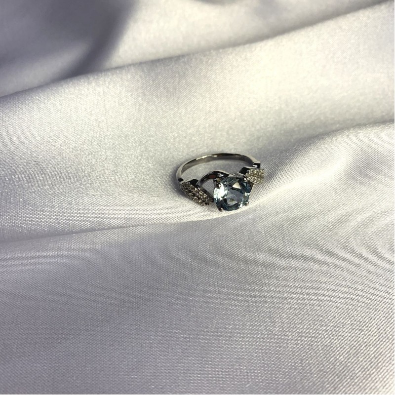 Серебряное кольцо SilverBreeze с натуральным топазом 2.621ct 2049388 17 размер, 17 размер, 17 размер, 17 размер