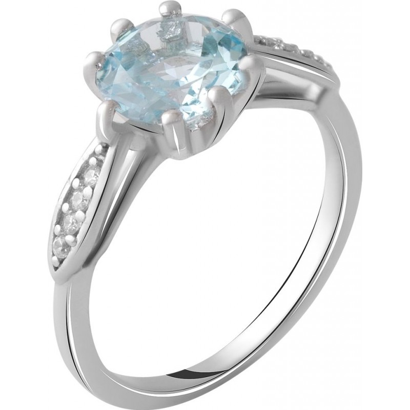 Серебряное кольцо SilverBreeze с натуральным топазом 2.37ct 2049241 18 размер, 18 размер, 18 размер, 18 размер