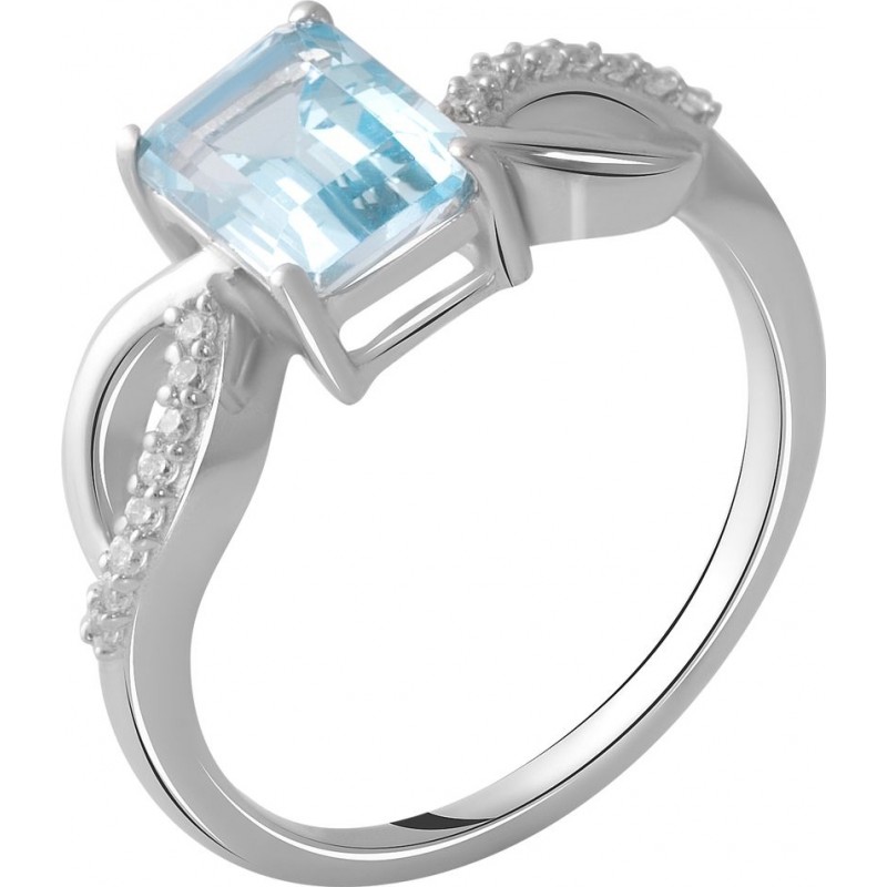 Серебряное кольцо SilverBreeze с натуральным топазом 2.239ct (2049227) 17 размер