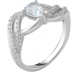 Серебряное кольцо SilverBreeze с натуральным топазом 0.8ct 2049203 17 размер, 17 размер, 17 размер, 17 размер