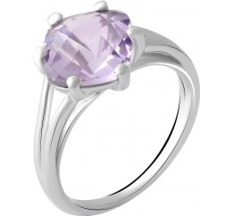Серебряное кольцо SilverBreeze с натуральным аметистом 2.3ct 2048923 18 размер, 18 размер, 18 размер, 18 размер