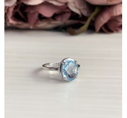 Серебряное кольцо SilverBreeze с натуральным топазом 2.76ct 2042525 17 размер, 17 размер, 17 размер, 17 размер