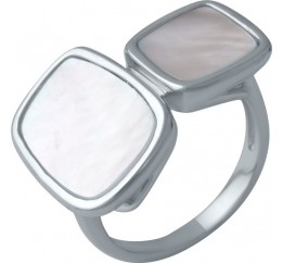 Серебряное кольцо SilverBreeze с натуральным перламутром 2041757 18 размер, 18 размер, 18 размер, 18 размер