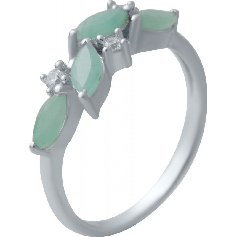 Серебряное кольцо SilverBreeze с натуральным изумрудом 1.123ct 2032236 18.5 размер, 18.5 размер, 18.5 размер, 18.5 размер