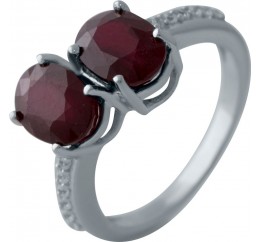 Серебряное кольцо SilverBreeze с натуральным рубином 2027737 17.5 размер, 17.5 размер, 17.5 размер, 17.5 размер