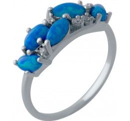 Серебряное кольцо SilverBreeze с опалом 0.588ct 2024101 18 размер, 18 размер, 18 размер, 18 размер