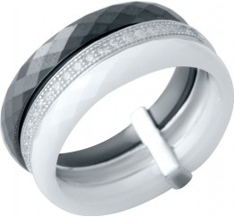 Серебряное кольцо SilverBreeze с керамикой (2021346) 16 размер