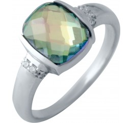 Серебряное кольцо SilverBreeze с натуральным мистик топазом 2.197ct 2016953 19 размер, 19 размер, 19 размер, 19 размер