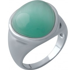 Серебряное кольцо SilverBreeze с кошачим глазом 1974490 17 размер, 17 размер, 17 размер, 17 размер