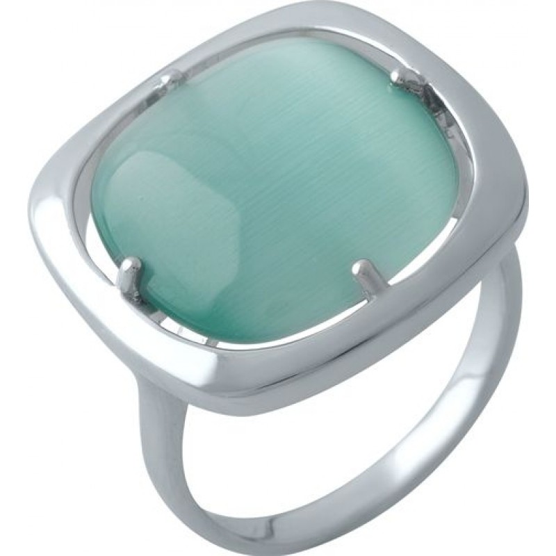 Серебряное кольцо SilverBreeze с кошачим глазом (1973578) 18.5 размер