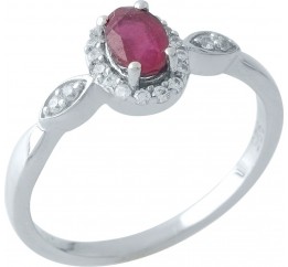 Серебряное кольцо SilverBreeze с натуральным рубином 0.917ct 1972724 18.5 размер, 18.5 размер, 18.5 размер, 18.5 размер