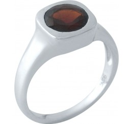 Серебряное кольцо SilverBreeze с натуральным гранатом 1.938ct (1972243) 17.5 размер