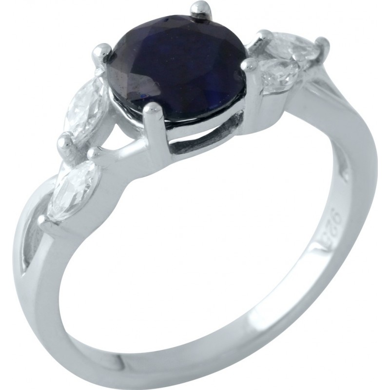 Серебряное кольцо SilverBreeze с натуральным сапфиром 1.963ct (1961704) 18 размер