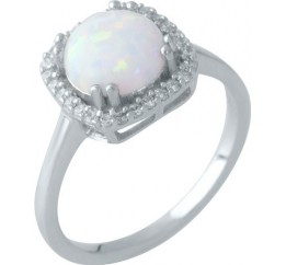 Серебряное кольцо SilverBreeze с опалом 1.096ct 1960493 16.5 размер, 16.5 размер, 16.5 размер, 16.5 размер