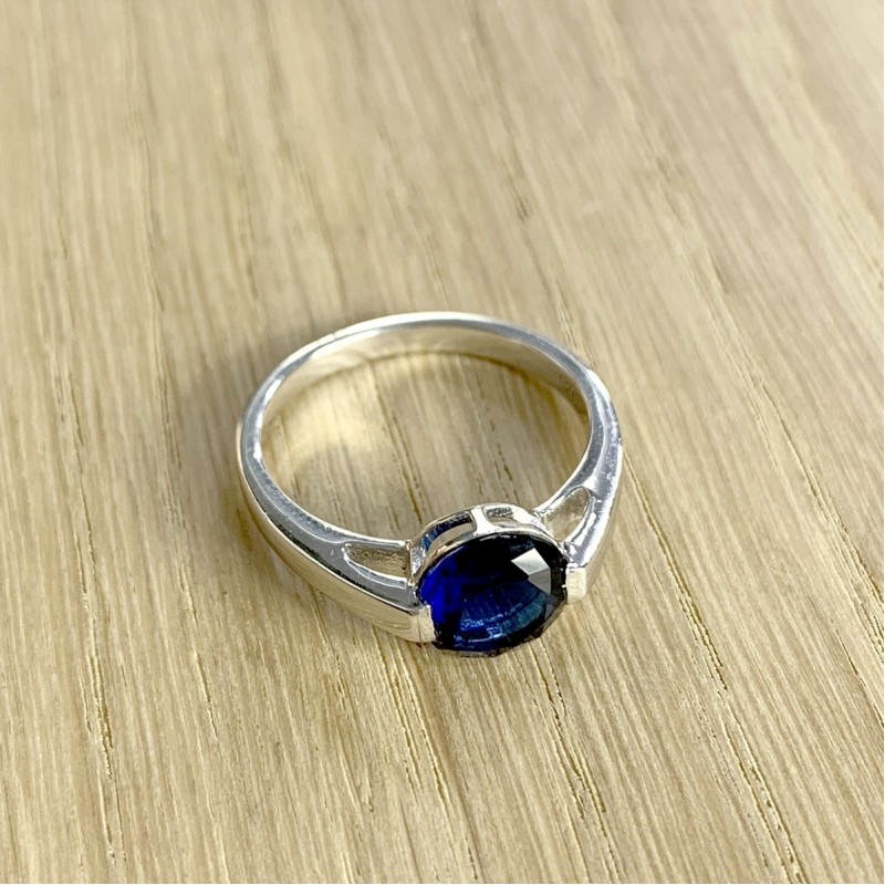 Серебряное кольцо SilverBreeze с сапфиром nano 1.438ct 1959282 18.5 размер, 18.5 размер, 18.5 размер, 18.5 размер