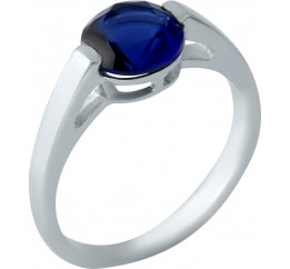 Серебряное кольцо SilverBreeze с сапфиром nano 1.438ct (1959282) 18.5 размер
