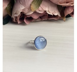 Серебряное кольцо SilverBreeze с кошачим глазом 1955444 17 размер, 17 размер, 17 размер, 17 размер