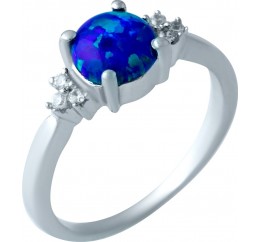 Серебряное кольцо SilverBreeze с опалом 0.725ct 1919774 19 размер, 19 размер, 19 размер, 19 размер