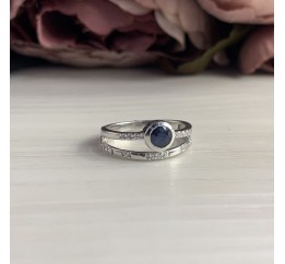 Серебряное кольцо SilverBreeze с натуральным сапфиром 0.66ct 1914762 17.5 размер, 17.5 размер, 17.5 размер, 17.5 размер
