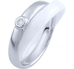 Серебряное кольцо SilverBreeze с керамикой (1765043) 16.5 размер