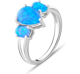 Серебряное кольцо SilverBreeze с опалом 1.14ct 1763448 18.5 размер, 18.5 размер, 18.5 размер, 18.5 размер