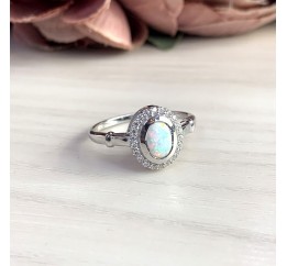 Серебряное кольцо SilverBreeze с опалом 0.743ct 1634844 18 размер, 18 размер, 18 размер, 18 размер