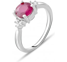 Серебряное кольцо SilverBreeze с натуральным рубином 1.886ct 1634517 17.5 размер, 17.5 размер, 17.5 размер, 17.5 размер