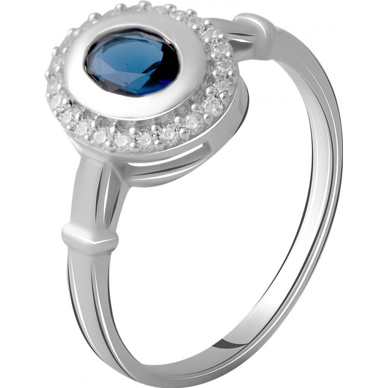 Серебряное кольцо SilverBreeze с сапфиром nano 0.868ct (1509852) 17 размер