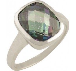 Серебряное кольцо SilverBreeze с натуральным мистик топазом 4.05ct 1456477 17 размер, 17 размер, 17 размер, 17 размер