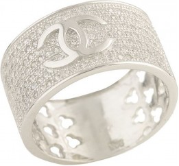 Серебряное кольцо SilverBreeze с фианитами (1210895) 16.5 размер