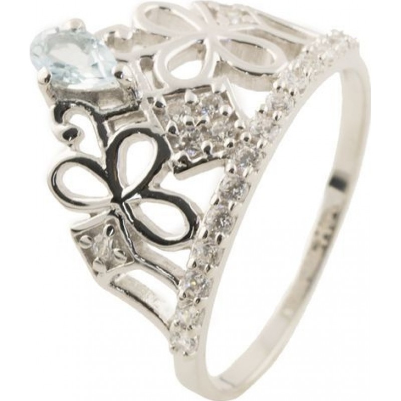 Серебряное кольцо SilverBreeze с фианитами 1147245 16.5 размер, 16.5 размер, 16.5 размер, 16.5 размер