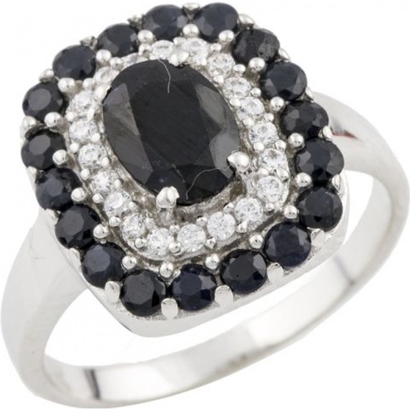 Серебряное кольцо SilverBreeze с натуральным сапфиром 1.898ct 0468877 17 размер, 17 размер, 17 размер, 17 размер