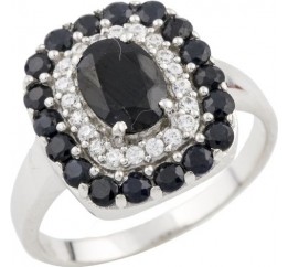 Серебряное кольцо SilverBreeze с натуральным сапфиром 1.898ct (0468877) 18 размер