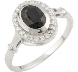 Серебряное кольцо SilverBreeze с натуральным сапфиром 1.29ct 0468518 17.5 размер, 17.5 размер, 17.5 размер, 17.5 размер