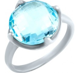 Серебряное кольцо SilverBreeze с натуральным топазом 6.875ct 0461489 18 размер, 18 размер, 18 размер, 18 размер