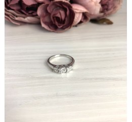 Серебряное кольцо SilverBreeze с натуральными бриллиантом 0.03ct 2075691 17.5 размер, 17.5 размер, 17.5 размер, 17.5 размер