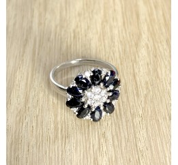 Серебряное кольцо SilverBreeze с натуральным сапфиром 4.23ct (1762882) 17.5 размер