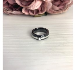 Серебряное кольцо SilverBreeze с керамикой (2070030) 19 размер