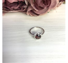 Серебряное кольцо SilverBreeze с натуральным гранатом 1.683ct (2062820) 18.5 размер