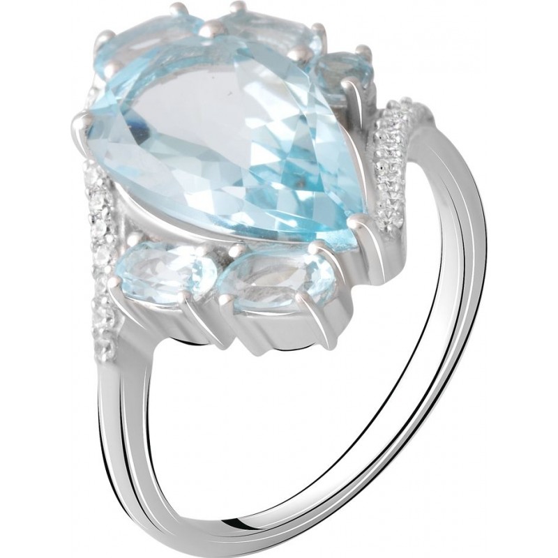 Серебряное кольцо SilverBreeze с натуральным топазом 2.621ct (2065487) 17.5 размер