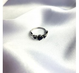 Серебряное кольцо SilverBreeze с натуральным сапфиром 1.62ct 2061168 18.5 размер, 18.5 размер, 18.5 размер, 18.5 размер